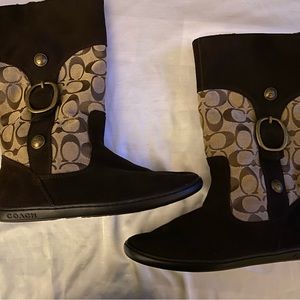 COACH Meyer Signature Suede Boots